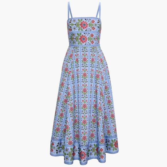 Hill House | Dresses | Hill House Home The Margot Dress Blue Floral Block  Stripe Size Lblue Floral Bl | Poshmark